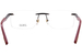 Zilli ZI60056 Titanium Eyeglasses Men's Rimless Rectangle Shape