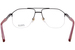 Zilli ZI60070 Eyeglasses Men's Semi Rim Rectangle Shape