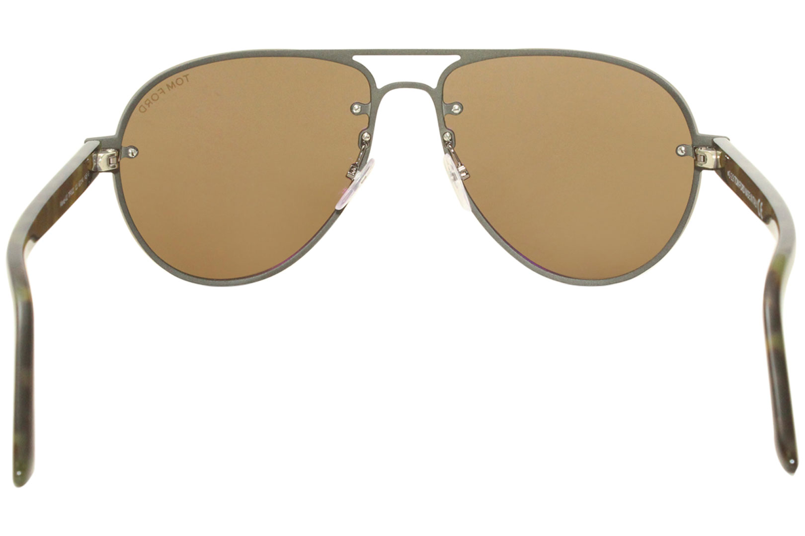 Tom Ford Alexei-02 TF622 12V Sunglasses Men's Ruthenium-Havana/Blue Lens  Pilot 