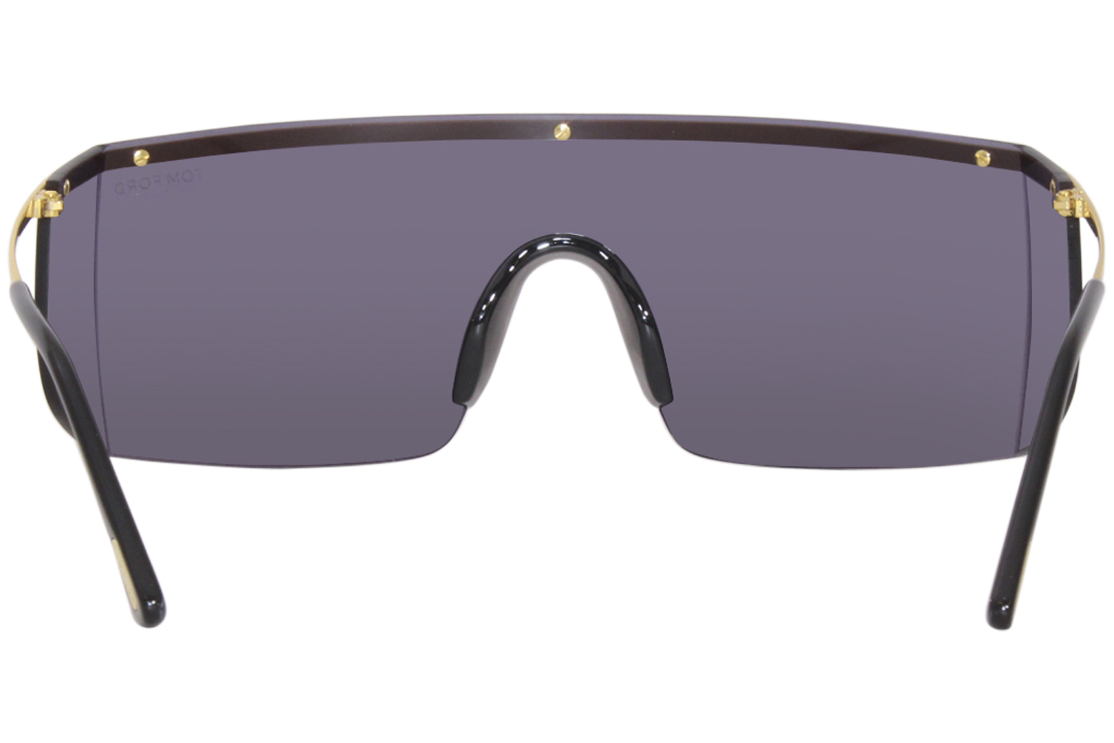 Tom Ford Pavlos-02 TF980 30A Sunglasses Men's Shiny Deep Gold/Grey Shield |  