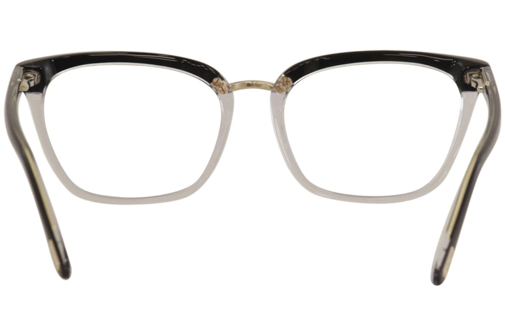 Tom Ford Women's Eyeglasses TF5550-B TF/5550-B Black/Crystal Optical Frame  54mm 