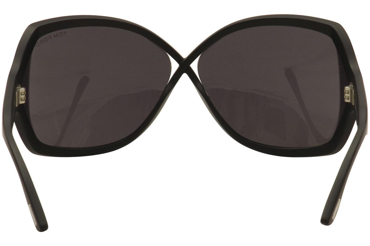 Tom Ford Women's Julianne TF427 TF/427 02A Black Fashion Sunglasses |  