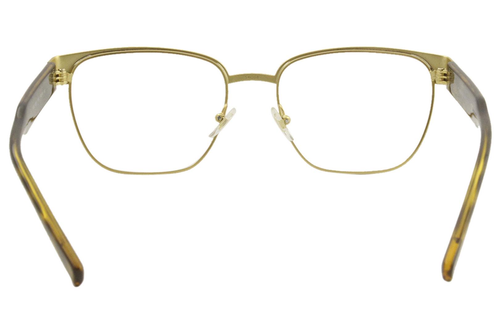 versace eyeglasses ve1264 1461 gold 54 mm