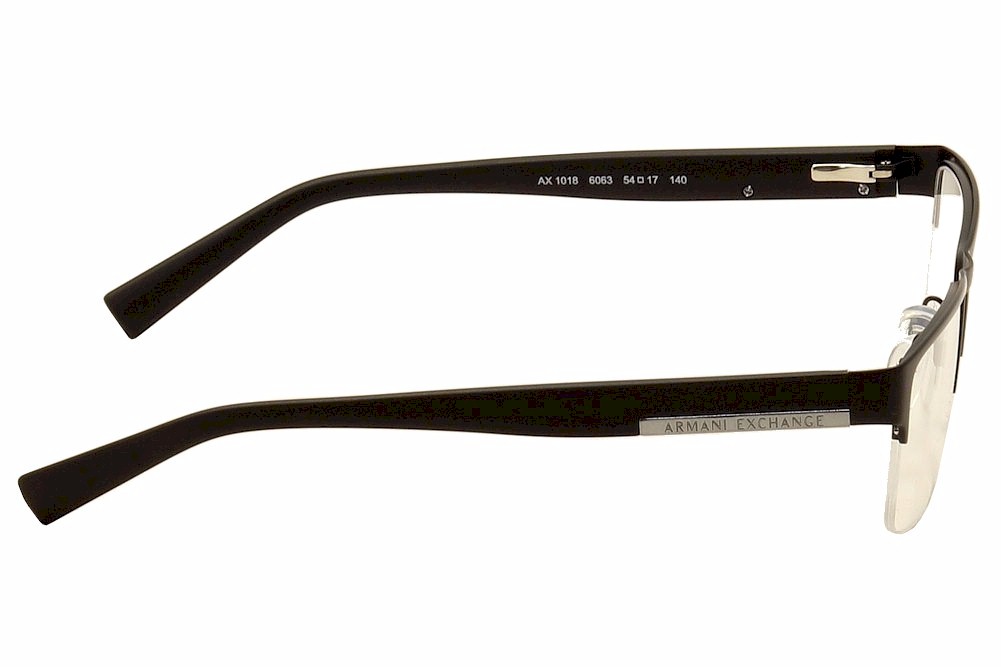 Armani Exchange AX1018 Eyeglasses Frame Men s Semi Rim Rectangular