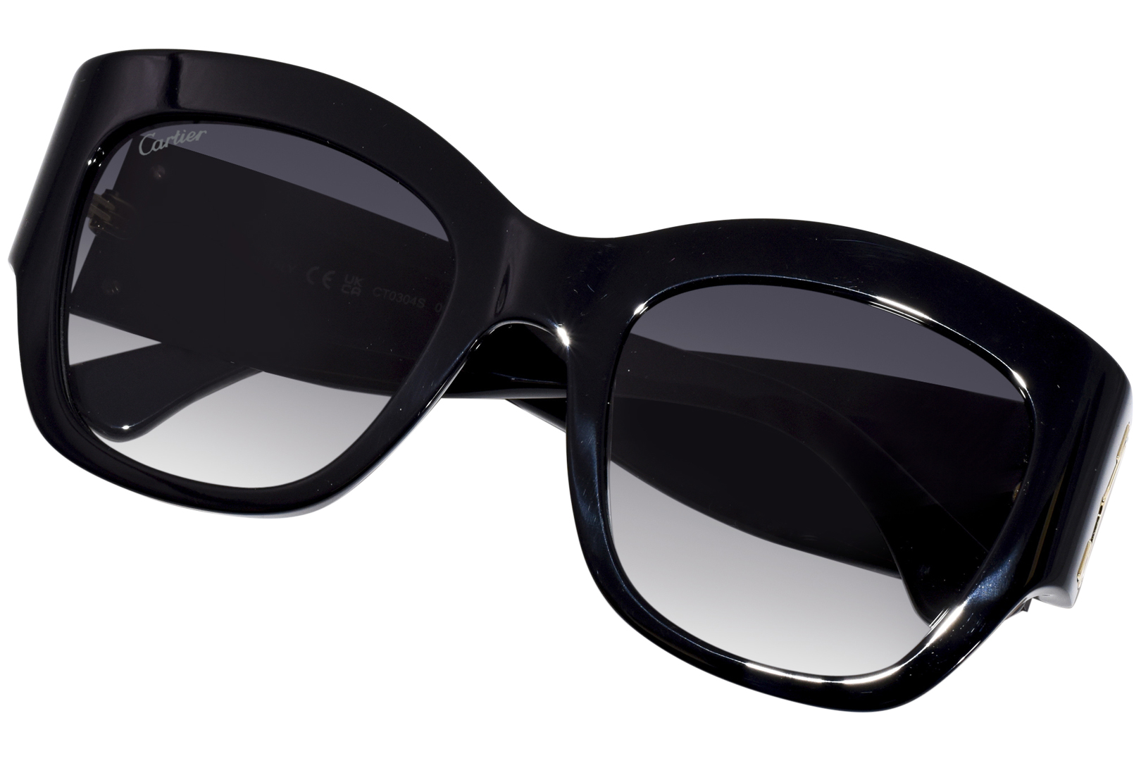 Cartier Initiation CT0304S Sunglasses Square Shape | EyeSpecs.com