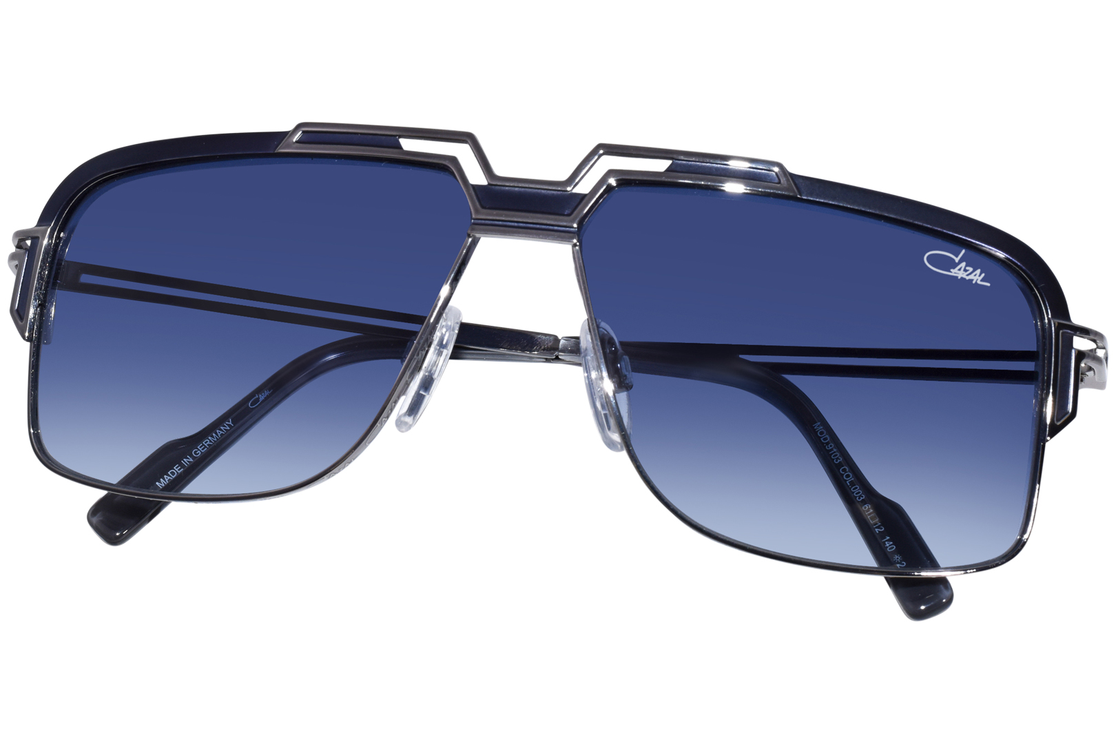 Cazal 9103 003 Sunglasses Men's Night Blue/Gunmetal/Blue Gradient