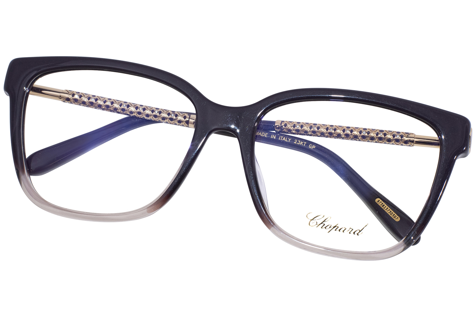 Chopard VCH333W 0D78 Titanium Eyeglasses Women's Violet Full Rim 