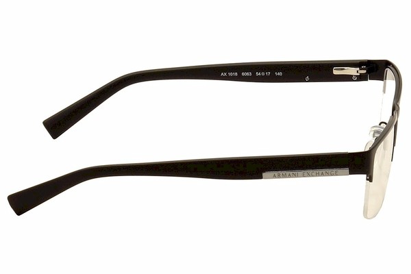 Armani Exchange Men's Eyeglasses AX1018 AX/1018 Half Rim Optical Frame |  