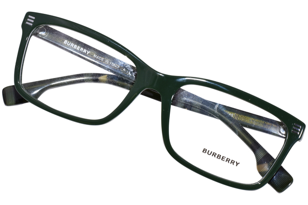 Burberry Foster BE2352 3987 Eyeglasses Men's Green Full Rim 56