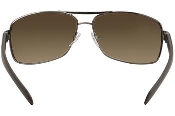 Prada Linea Rossa SPS54I 5AV 6S1 Sunglasses Men s Gunmetal Brown Gradient 65mm