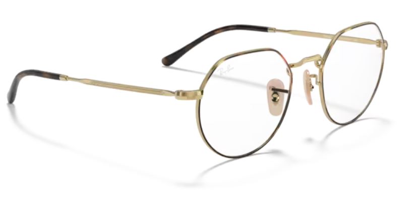 Ray Ban Jack RX6465 2945 Eyeglasses Havana/Gold Full Rim 51-20-140 ...