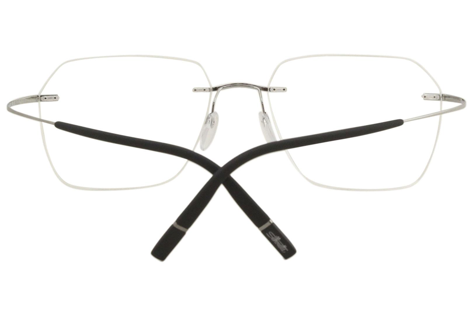 Silhouette Eyeglasses Tma Icon Chassis 5541 6560 Ruthenium Optical Frame 21x140