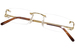 Cartier Core-Range CT0092O Eyeglasses Rimless Rectangle Shape