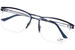 Cazal 7080 Eyeglasses Men's Semi Rim Pilot