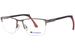 Champion Assist Eyeglasses Men's Semi Rim Rectangle Shape Tri-Flex