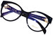 Chopard VCH350S Eyeglasses Women's Full Rim Cat Eye Shape