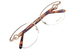 Chopard VCHC54S Eyeglasses Women's Semi Rim Cat Eye