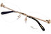 Chopard VCHF87S Eyeglasses Women's Rimless Round Shape