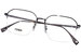 Fendi FE50051U Eyeglasses Men's Semi Rim Square Shape