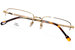 Fred FG50024F Eyeglasses Men's Semi Rim Rectangle Shape