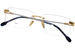 Fred FG50032U Eyeglasses Men's Rimless Rectangle Shape