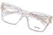 Miu Miu MU-04UV Eyeglasses Women's Full Rim Square Shape