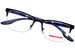 Prada Linea Rossa PS-55OV Eyeglasses Men's Semi Rim Pillow Shape