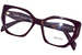 Prada PR 18WV Eyeglasses Women's Full Rim Cat Eye