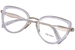 Prada PR 54ZV Eyeglasses Women's Full Rim Cat Eye