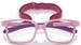 Vogue VY2016 Eyeglasses Youth Kids Full Rim Pillow Shape w/Strap