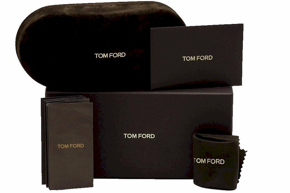 Tom Ford Lauren-02 TF614 01H Sunglasses Black-Palladium/Polarized Burgundy  Grad 