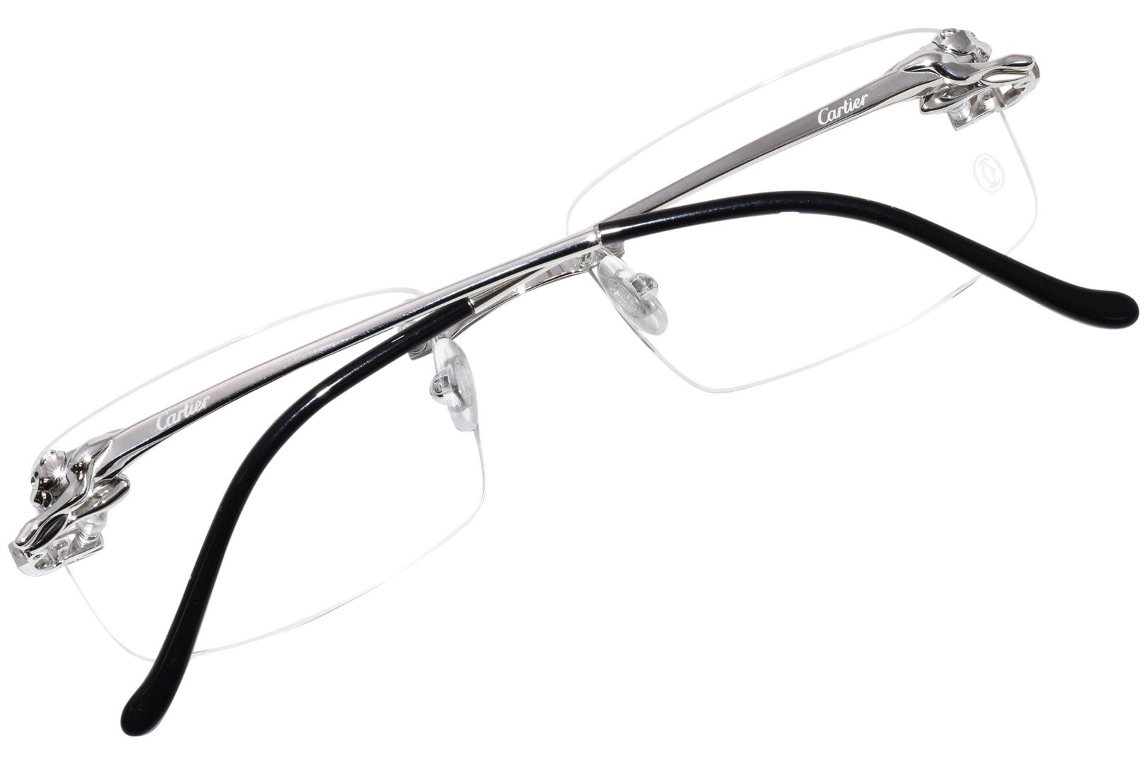 Cartier Core Range CT0281O 002 Eyeglasses Silver Rimless 54-18-140 ...