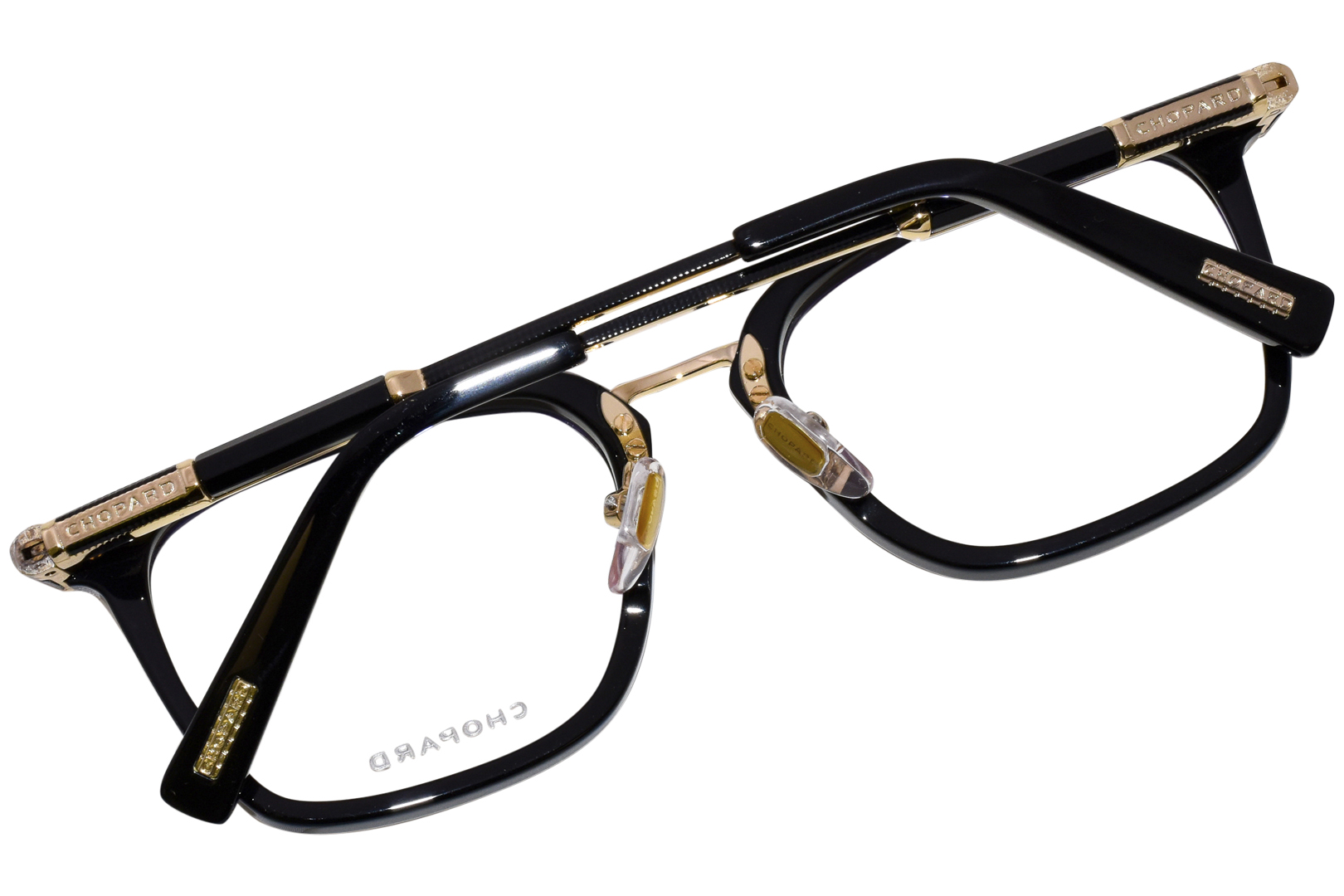 Chopard VCH328 Titanium 23KT Gold Plated Eyeglasses Men s