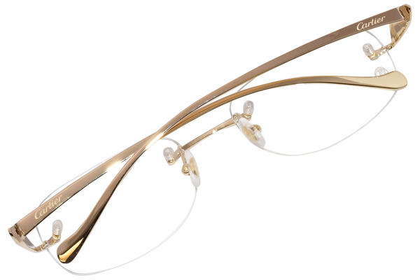 Cartier Core Range CT0058O 002 Eyeglasses Gold Rimless Oval Shape