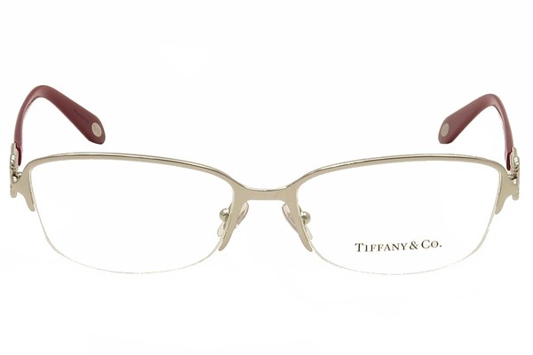 Tiffany & Co Women's Key Eyeglasses TF 1050 popular 6001 Silver & Black w/ Case & Cloth