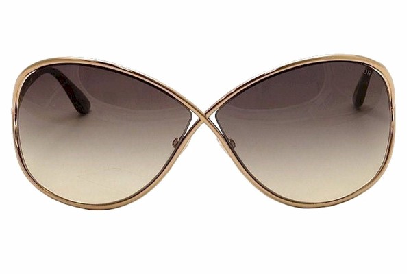 Tom Ford Women's Miranda TF130 TF/130 28B Rose Gold Fashion Sunglasses 68mm  