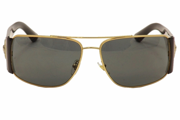 Versace VE2163 VE/2163 100287 Gold/Black Medusa Fashion Sunglasses 63mm ...