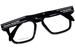 Alexander McQueen AM0400O Eyeglasses Men's Full Rim Rectangle Shape