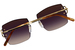 Cartier Rimlesssun CT0009RS Sunglasses Square Shape