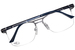 Cazal 7080 Eyeglasses Men's Semi Rim Pilot