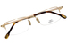 Fred FG50024F Eyeglasses Men's Semi Rim Rectangle Shape