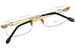 Fred FG50035U Eyeglasses Men's Rimless Rectangle Shape