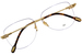 Fred FG50043U Eyeglasses Men's Rimless Pilot