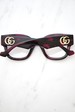 Gucci GG1423O Eyeglasses Women's Full Rim Cat Eye