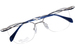 Line Art by Charmant XL2155 Eyeglasses Women's Semi Rim Titanium Optical Frame