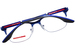 Prada Linea Rossa PS-55OV Eyeglasses Men's Semi Rim Pillow Shape