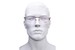 Zilli ZI60056 Titanium Eyeglasses Men's Rimless Rectangle Shape