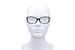 Caviar M5670 Eyeglasses Women's Full Rim Rectangle Shape w/Clear Crystals