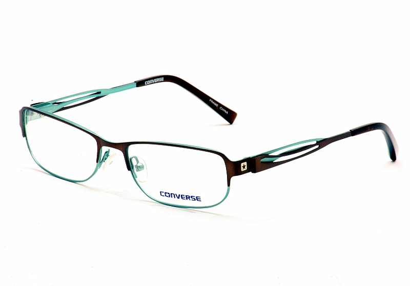 Converse Eyeglasses Spray Paint Brown Green Optical Frame EyeSpecs