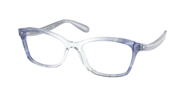 Coach HC6181F 5665 Eyeglasses Women's Transparent Violet Full Rim 54-17-140  | EyeSpecs.com